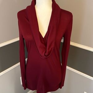 Ann Taylor Dark Red Cowel